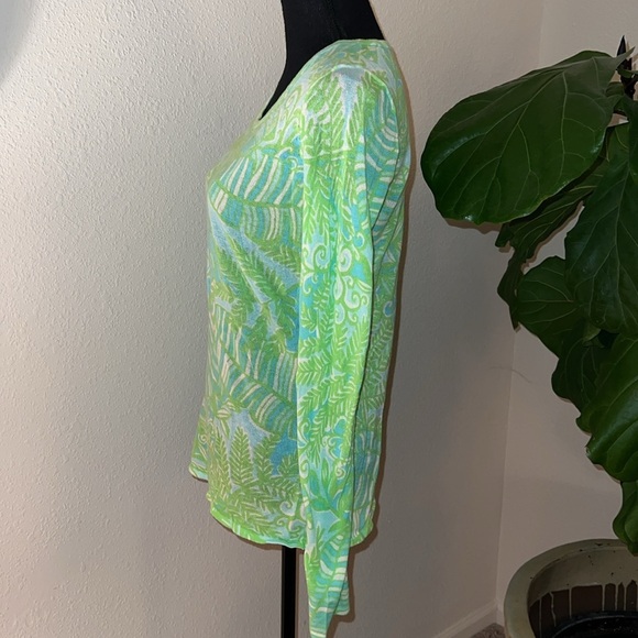 LILLY PULITZER Women’s LUNDEN LEAF LIGHTWEIGHT COTTON SEMI-SHEER SWEATER Medium - Picture 11 of 16